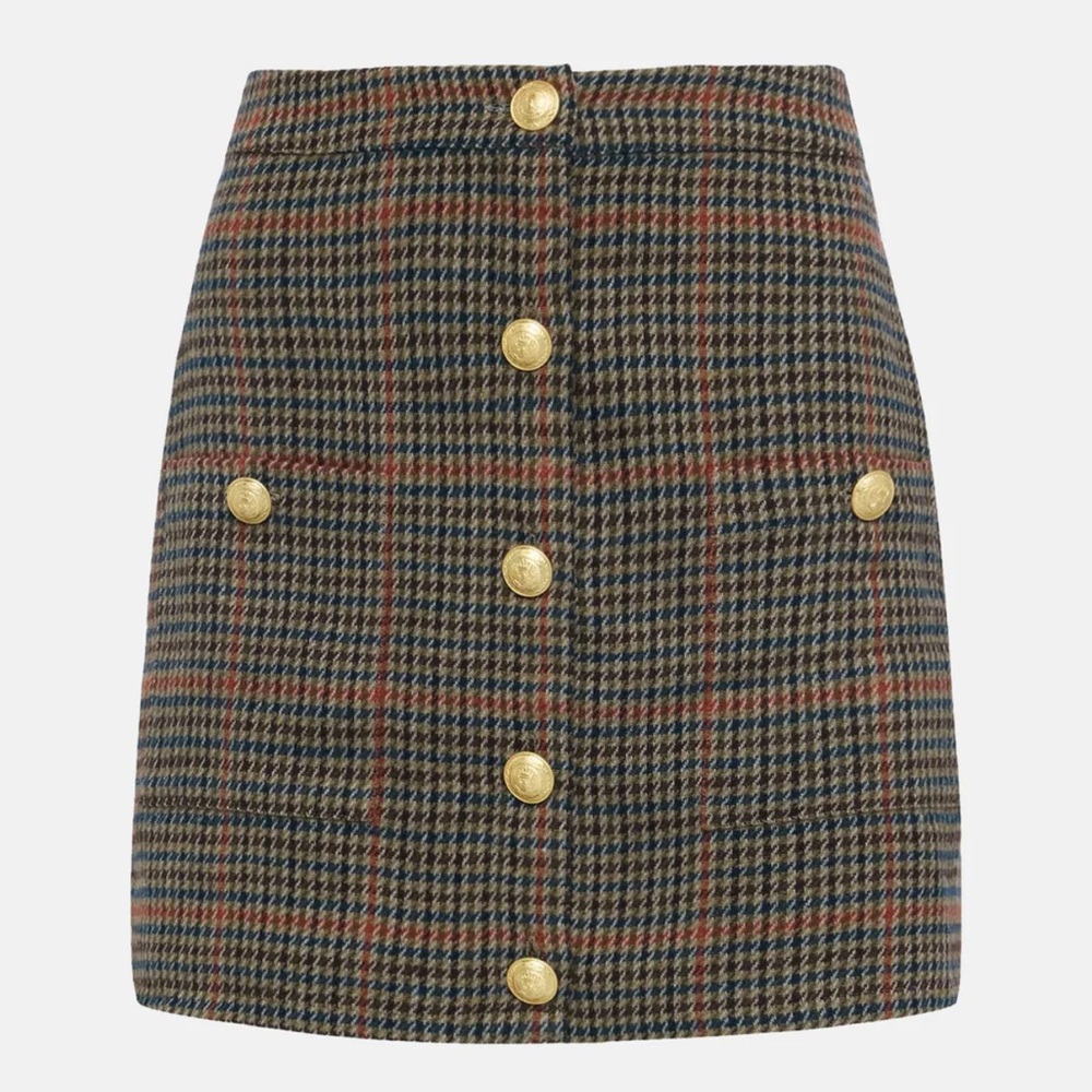 L’AGENCE | Zander Button Miniskirt